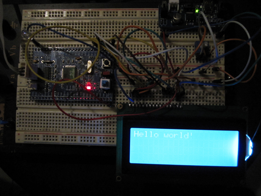 STM32 4-bit LCD library